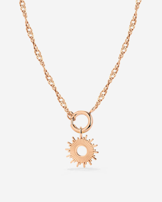Sun Ray Singapore Chain Collana Oro Rosa