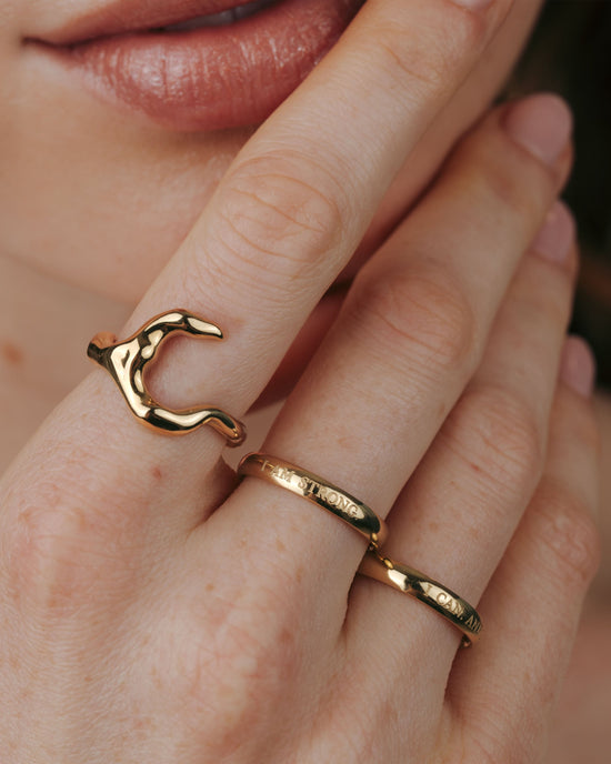 I am strong Anello Oro