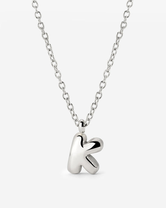 Bubble Letter Collana Argento