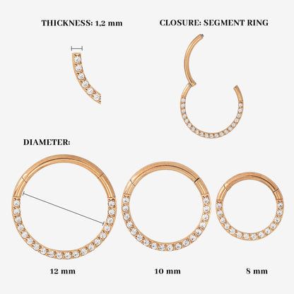 Radiant Click Piercing Roségold