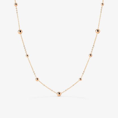 Infinite Beads Collana Oro Rosa