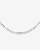 Slim Herringbone Collana Argento