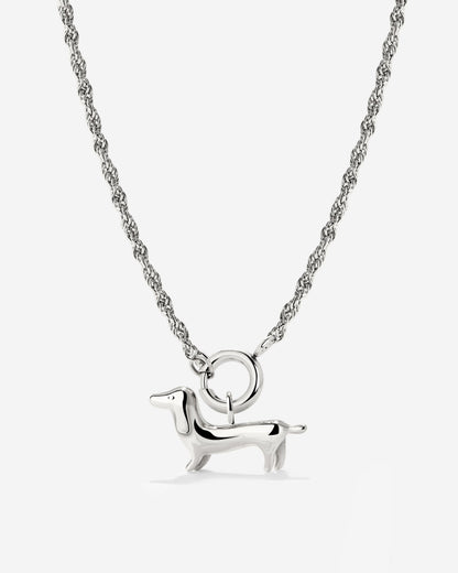 Shorty Rope Chain Collana Set Argento