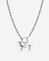 Shorty Rope Chain Collana Set Argento