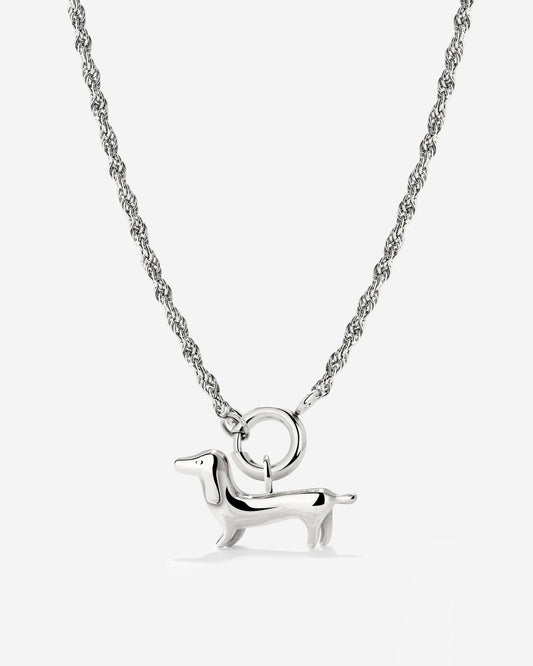 Shorty Rope Chain Collana Set Argento