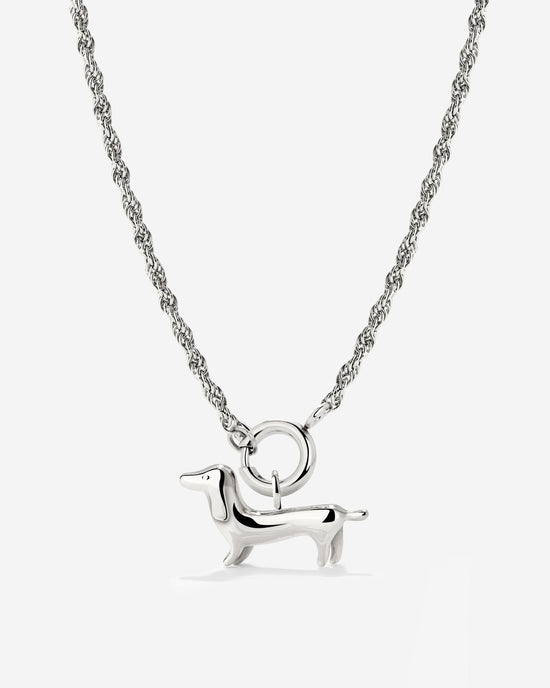 Shorty Rope Chain Collana Set Argento