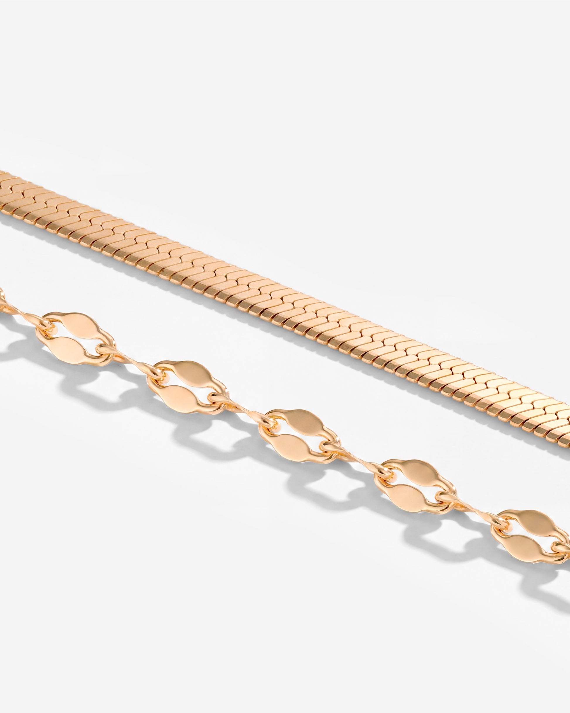 Aligned Double Bracelet
