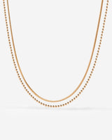 Duo Beads Collana Oro Rosa