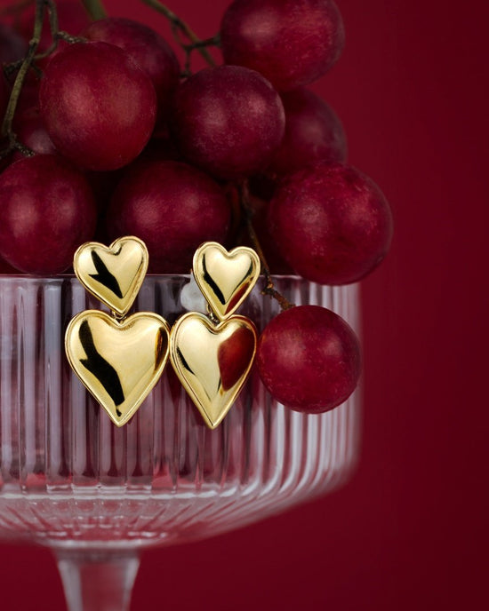 Pillow Hearts Orecchini Argento