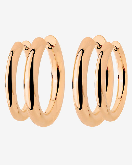 Chunky Lover Hoop Set Maxi Oro Rosa