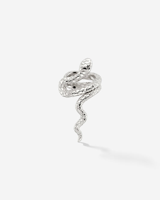 Lola Canny Cobra Ear Cuff Argento