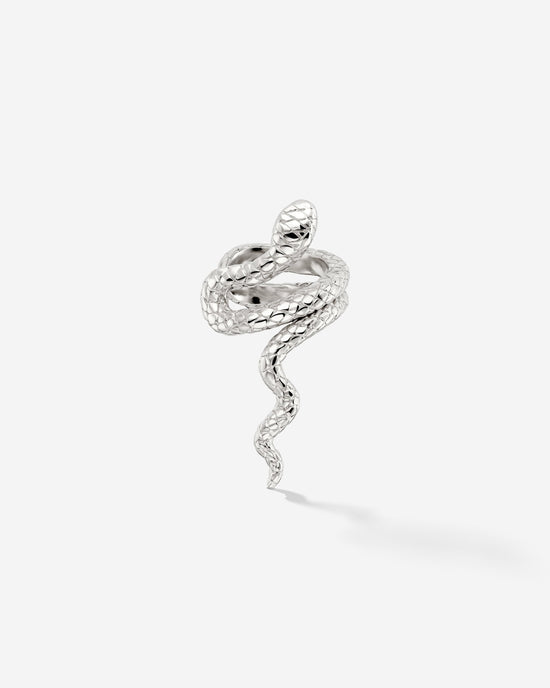 Lola Canny Cobra Ear Cuff Argento