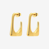 Rectangle Hoops Oro