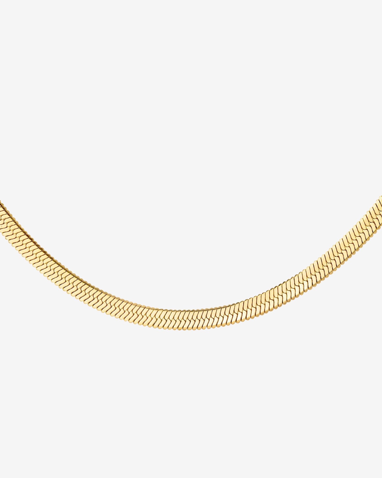 Slim Herringbone Collana Oro