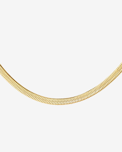 Slim Herringbone Collana Oro
