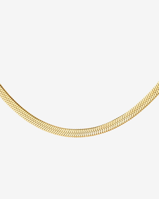 Slim Herringbone Collana Oro