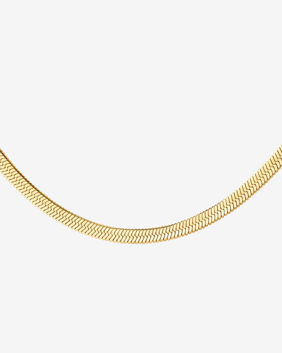Slim Herringbone Collana Oro