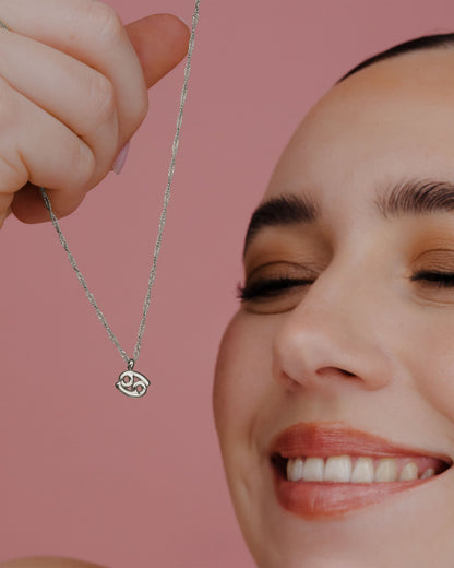 Cancer Bubble Collana Argento