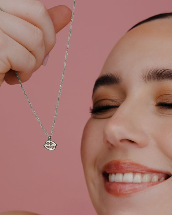 Cancer Bubble Collana Argento