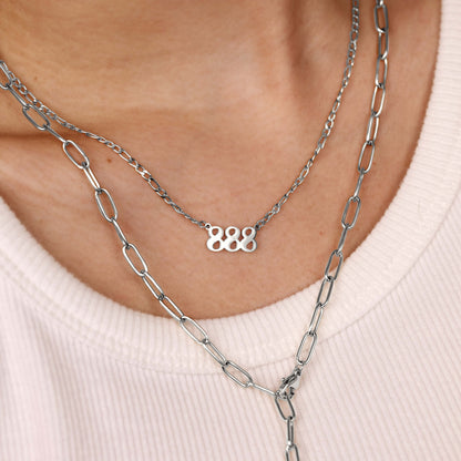 Angel Number Collana Argento