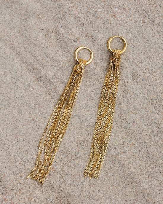 Sea Strands Hoop Set Small Oro Rosa