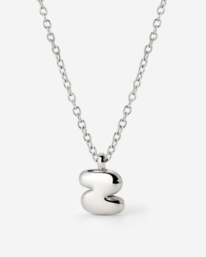 Bubble Letter Collana Argento