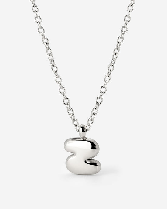 Bubble Letter Collana Argento