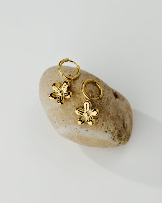 Blossom Hoop Set Small Oro