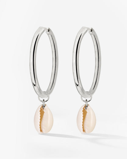 Ocean Whisper Sierra Hoop Set Large Argento