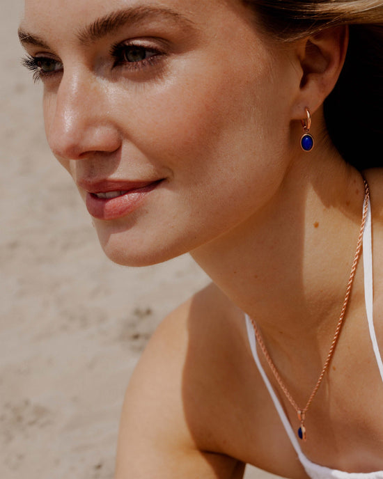 Deep Sea Hoop Set Small Oro Rosa