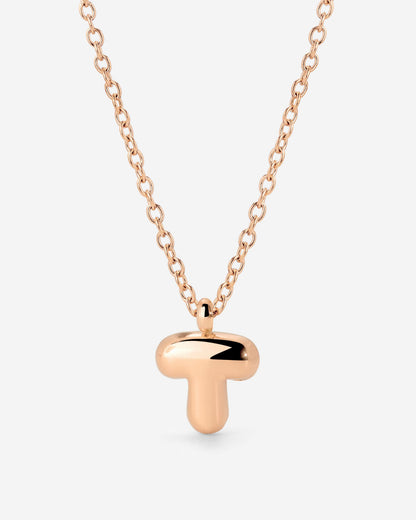 Bubble Letter Collana Oro Rosa