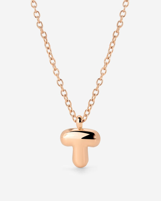 Bubble Letter Collana Oro Rosa