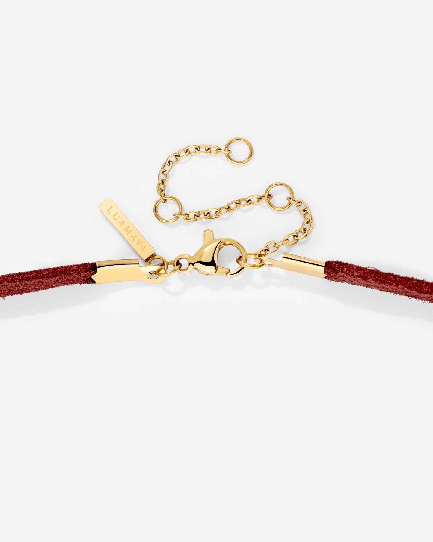 Pretzel Babe Choker Dark Red