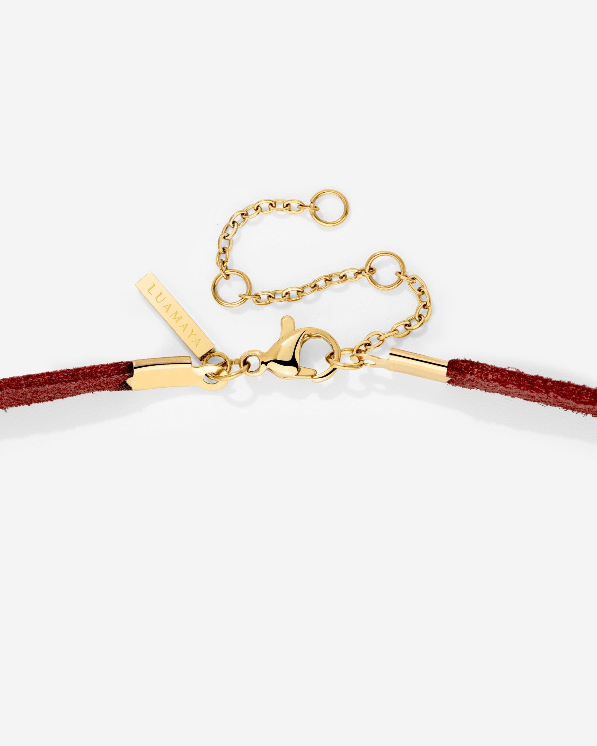 Pretzel Babe Choker Dark Red