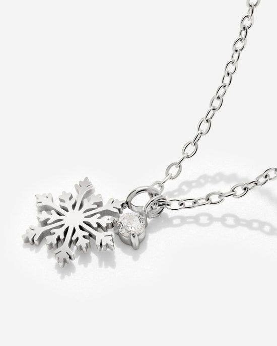 Sparkling Snowflake Collana Argento