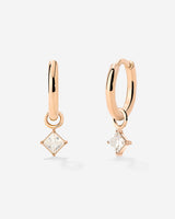 North Star Hoop Set Small Oro Rosa