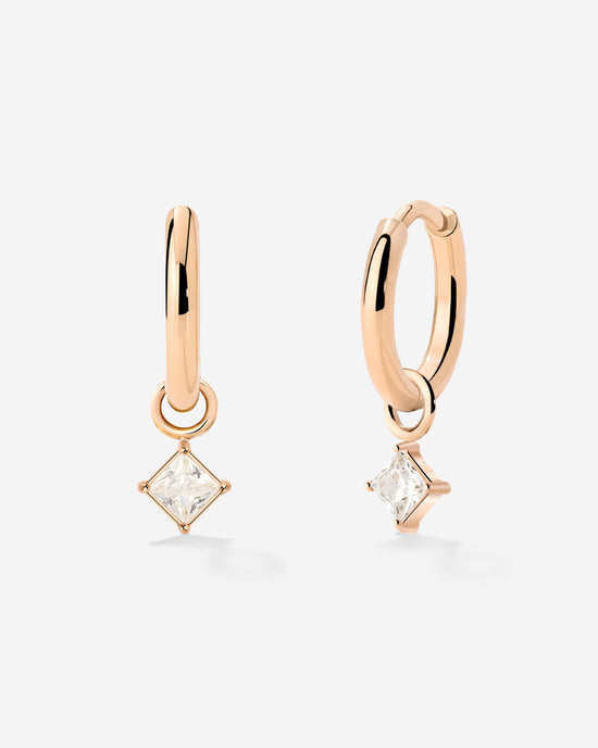 North Star Hoop Set Small Oro Rosa