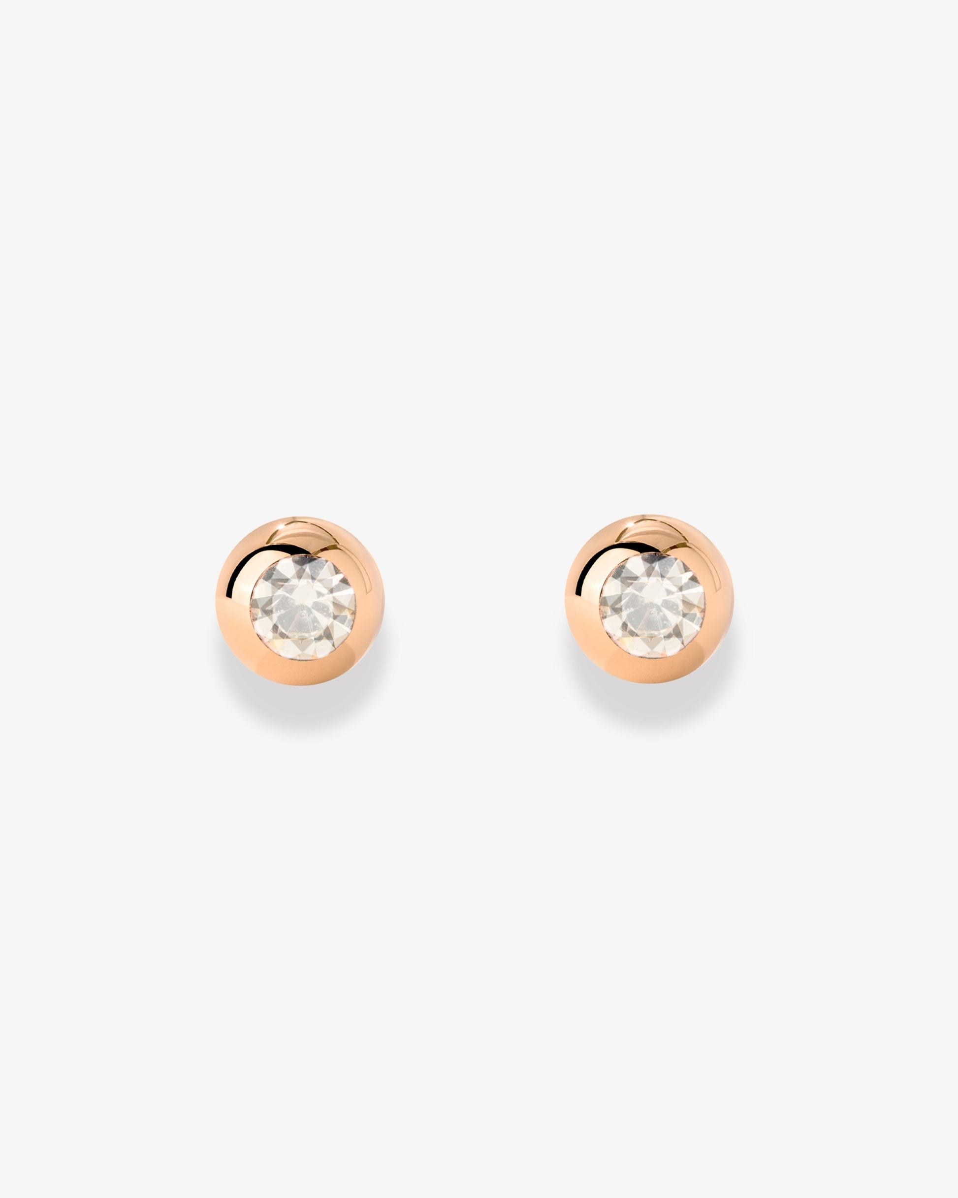 Bezel Bling Orecchini Oro Rosa