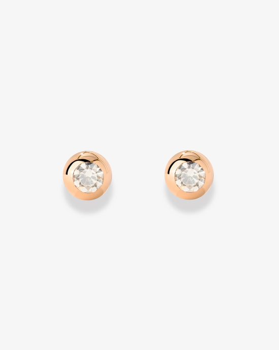 Bezel Bling Orecchini Oro Rosa