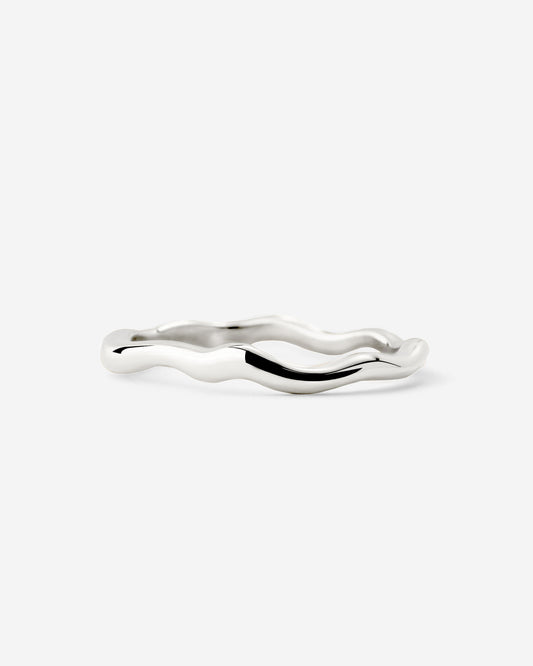 Flowing Anello Argento chiaro