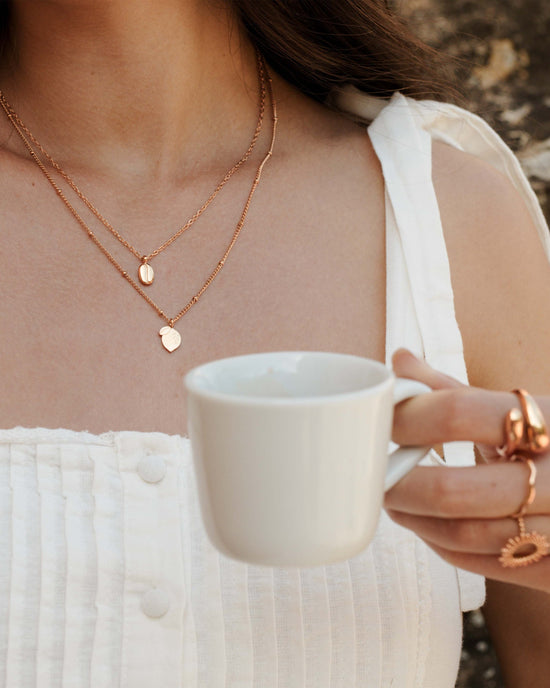 Golden Bean Collana Oro Rosa