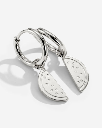Melony Hoop Set Small Argento