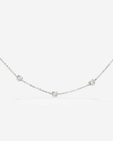 Glass Heart Collana Argento