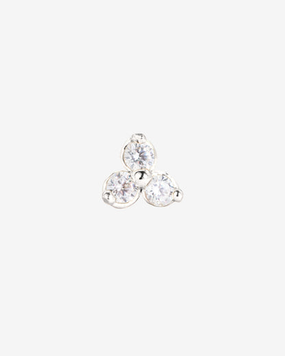 Sparkle Piercing Stud Argento
