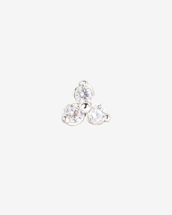 Sparkle Piercing Stud Argento