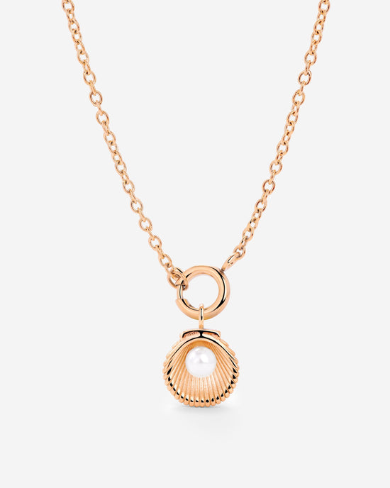 Pearly Shell Classic Chain Collana Set Oro Rosa