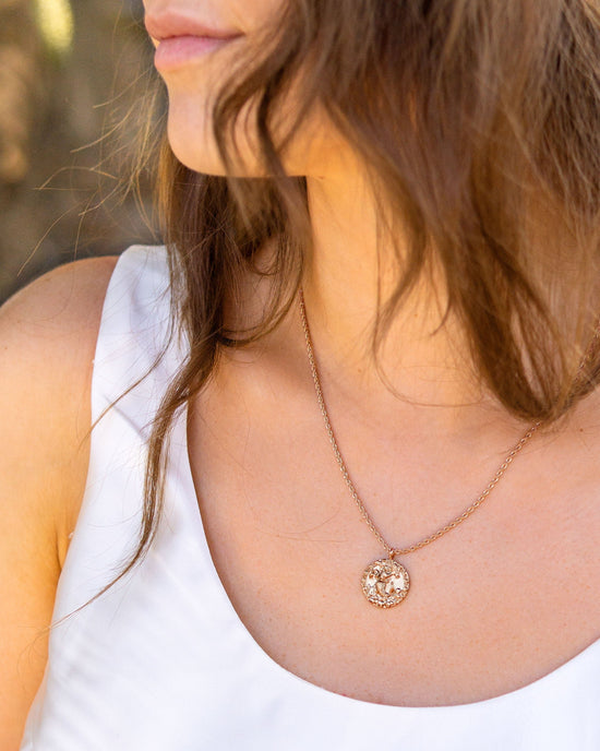 Zodiac Sign Collana Oro Rosa