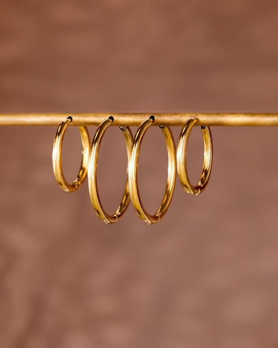 Clean Hoop Set Midi Oro