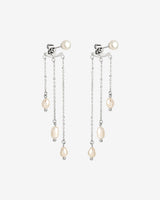 Annas Sparkle Pearl Studs Argento