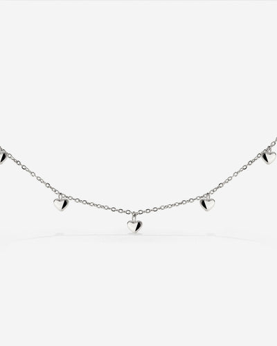 Lovely Heart Choker Argento